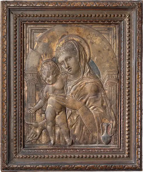Donatello, Nachfolger, Maria mit dem Kind in einer Nische, um 1440/50