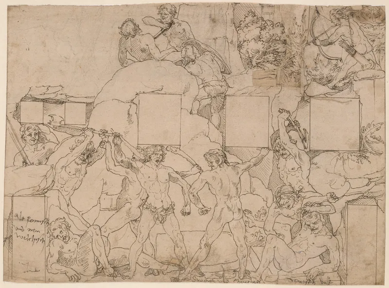 Jörg Breu the Elder, Fight of the Naked Men, around 1516