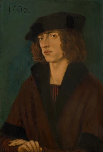 Hans Burgkmair the Elder, Portrait of a Young Man, 1506