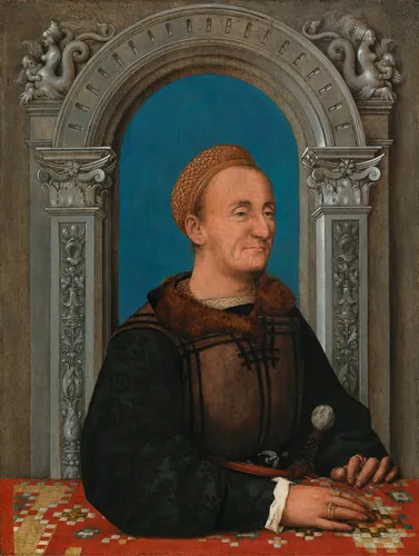 Hans Holbein the Elder, Portrait of a man of high social station (from the Augsburg patrician family Haug?), 1515 or 1517