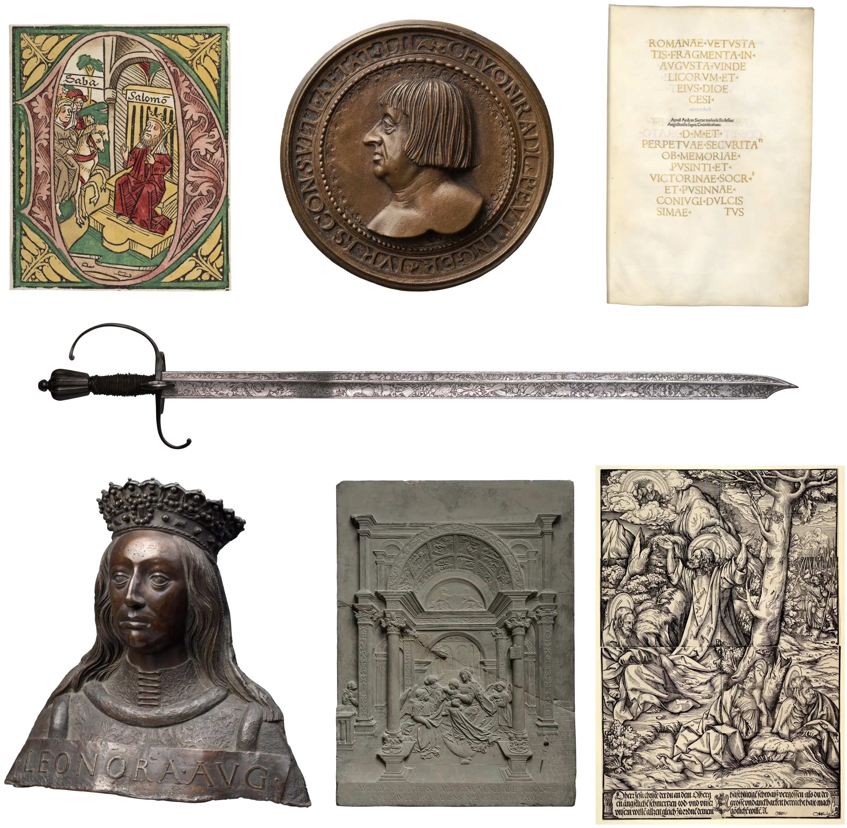Verschiedene Objekte aus Augsburg um 1500