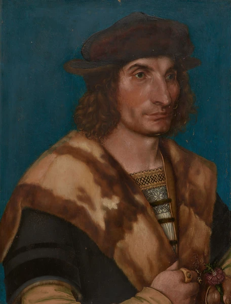 Hans Holbein d. J., Bildnis des Marx (?) Fischer, 1512