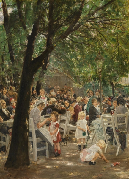 Max Liebermann, Munich Beer Garden, 1884