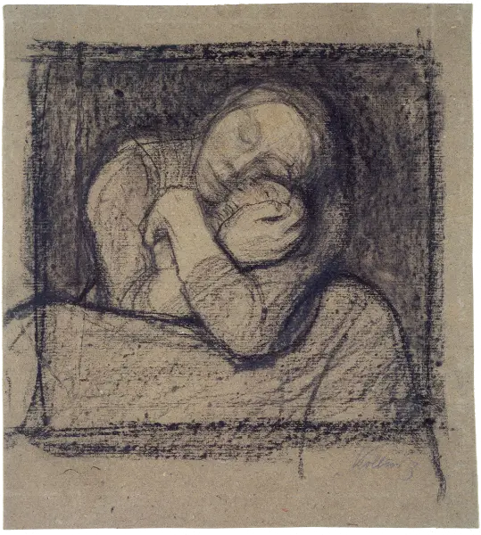 Käthe Kollwitz, Seated Mother Tightly Embracing Her Child, c. 1899