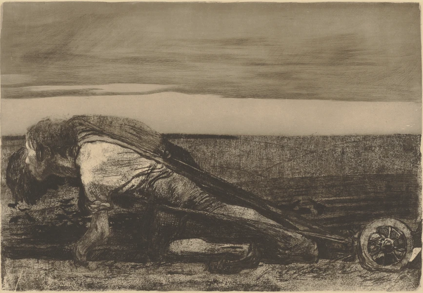 Käthe Kollwitz, The Ploughmen, sheet 1 from the series Peasants’ War, 1907