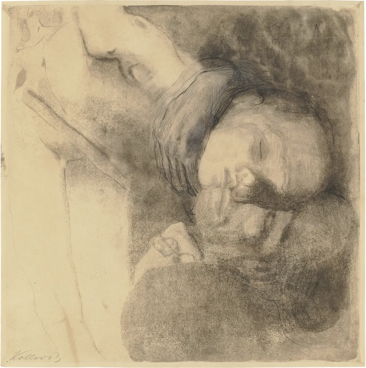 Käthe Kollwitz, Death, Woman and Child, 1910