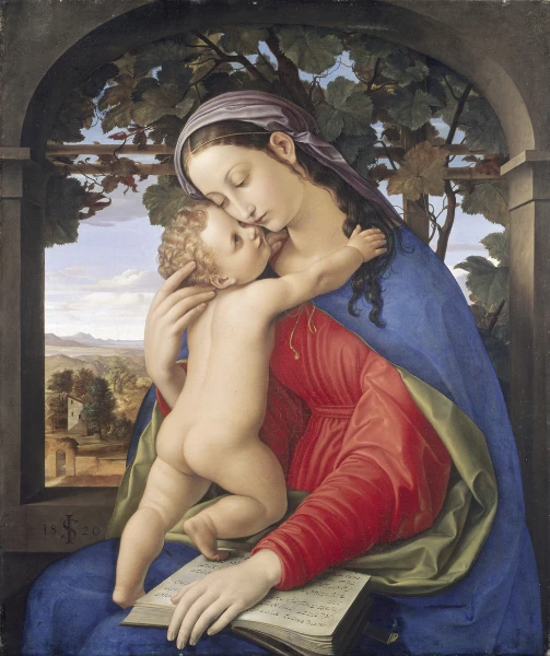 Julius Schnorr von Carolsfeld, The Virgin Mary with the Christ Child, 1820