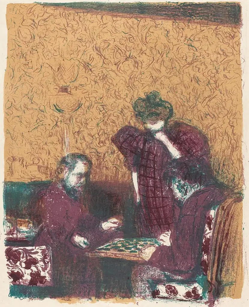 Edouard Vuillard, Game of Checkers, 1899