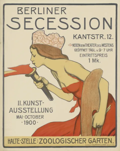Wilhelm Schulz, poster for the 2nd exhibition of the Berlin Secession, 1900