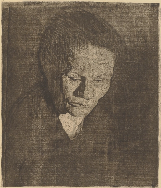 Käthe Kollwitz, Woman with Bowed Head, 1905 (?)
