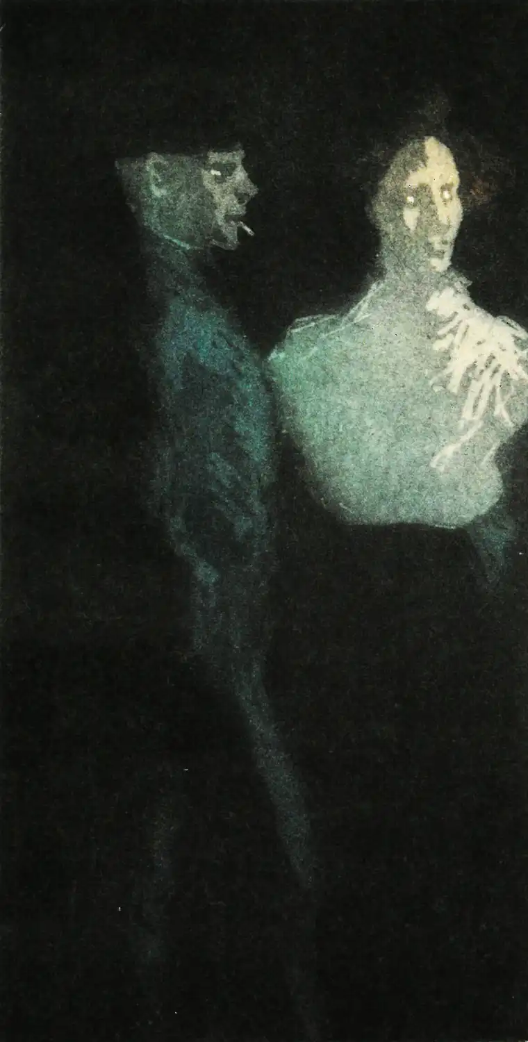 Théophile-Alexandre Steinlen, Girl and Pimp, 1898