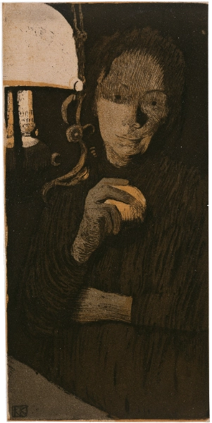 Käthe Kollwitz, Woman with Orange, 1901