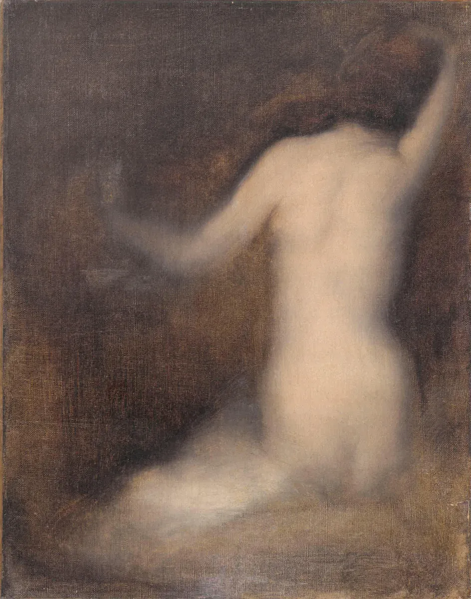 Eugene Carrière, Weiblicher Rückenakt, um 1897