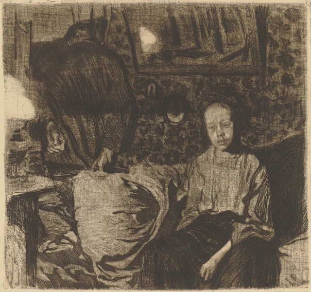 Käthe Kollwitz, Young Couple, 1904(?)