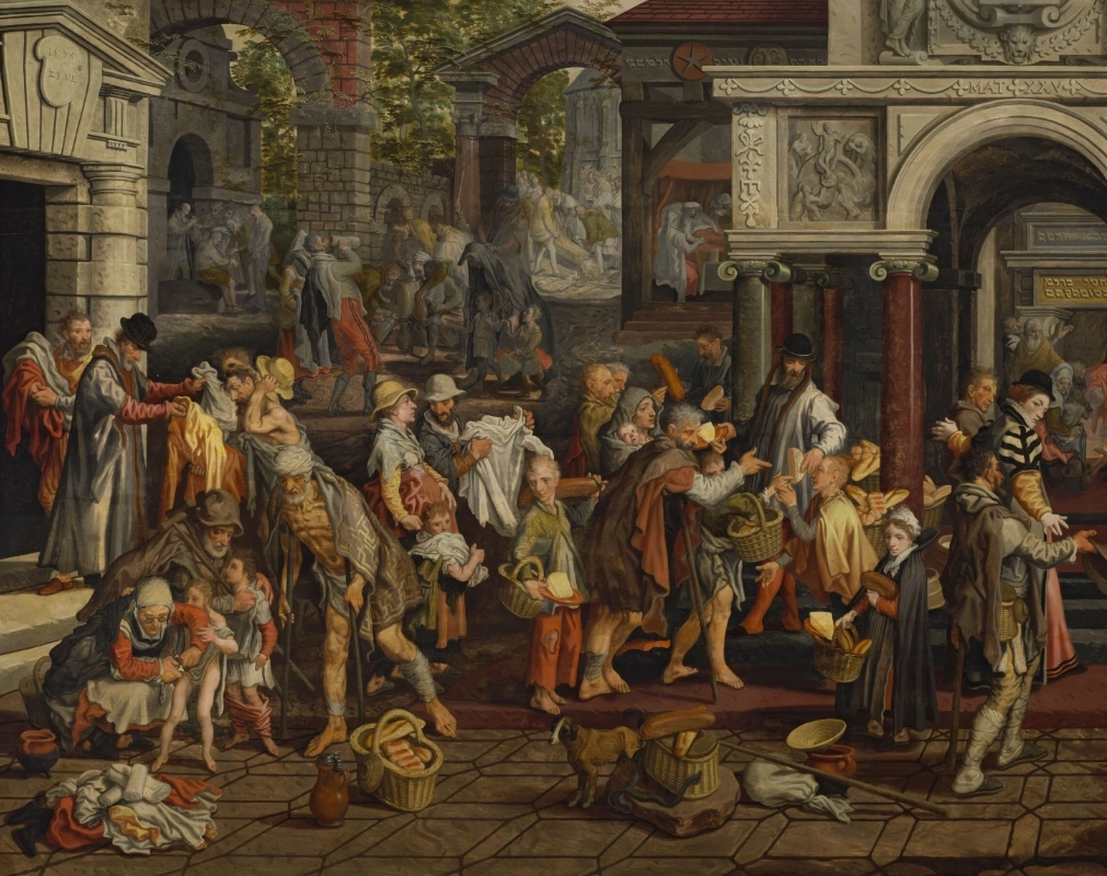 Pieter Aertsen, Die sieben Werke der Barmherzigkeit, 1573