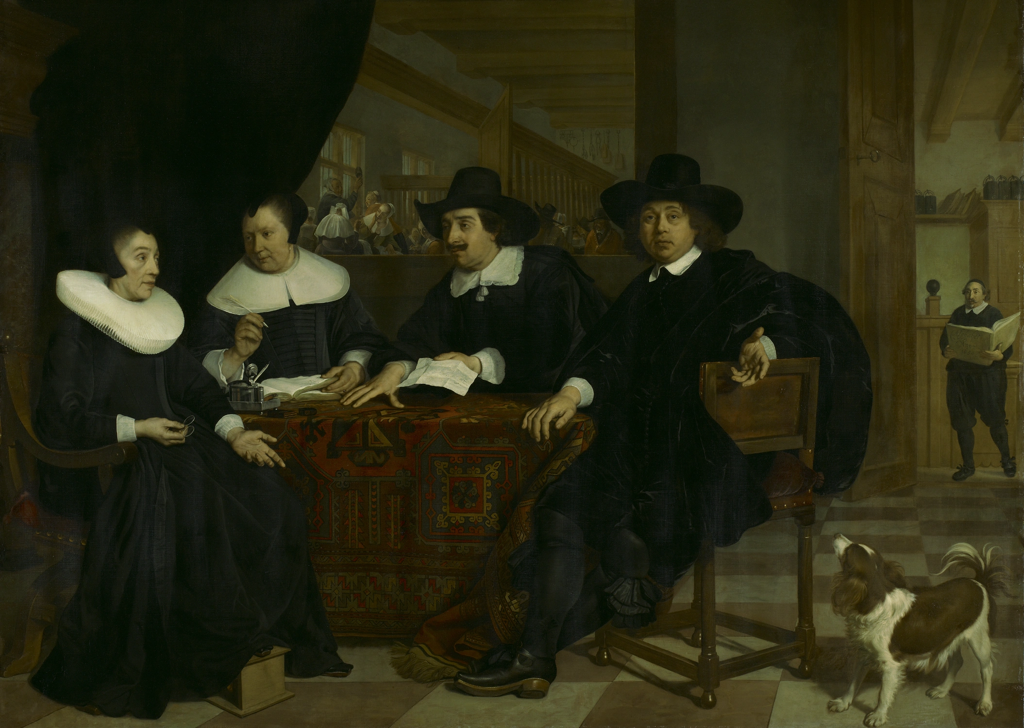 Bartholomeus van der Helst, Zwei Regentinnen und zwei Regenten des Spinhuis, 1650