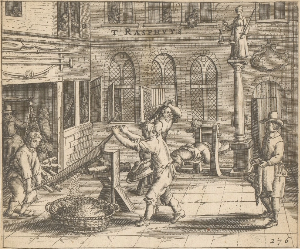 Unbek. Stecher, Innenhof des Rasphuis in Amsterdam, 1662