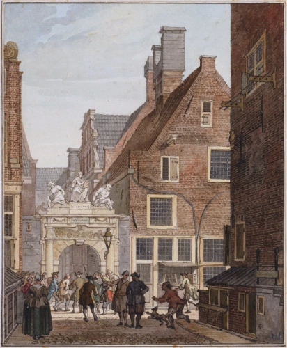 Reinier Vinkeles, Das Eingangstor des Rasphuis, 1767 (nicht Teil der Ausstellung)