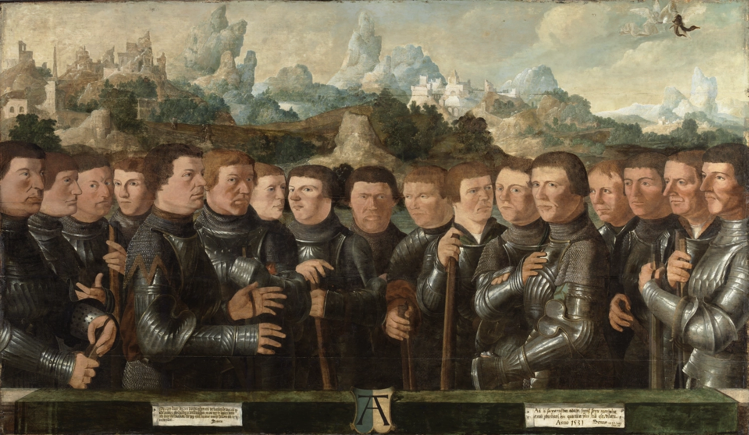 Cornelis Anthonisz zugeschr., Rotte A der Hakenbüchsenschützen (Kloveniers), 1531