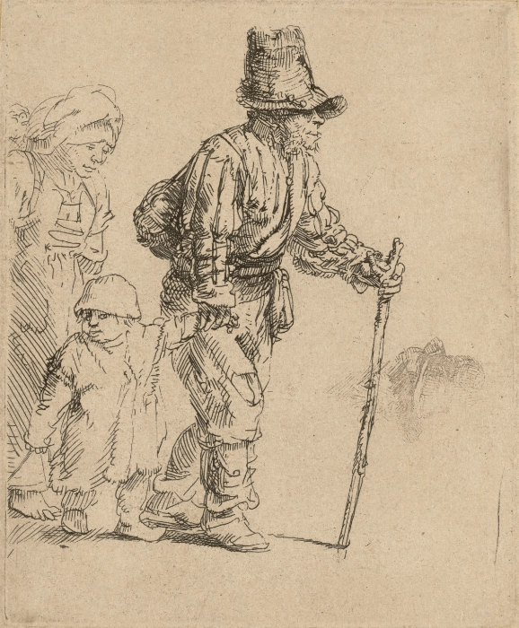 Rembrandt, Der Bauer mit Weib und Kind, ca. 1652